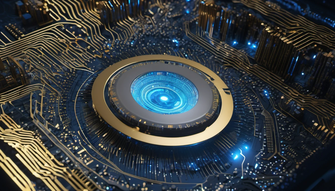 Abstract editorial illustration for a Computer Vision article: Revolutionizing AI Performance: The Rise of Max Single-Threaded CPUs at Scale