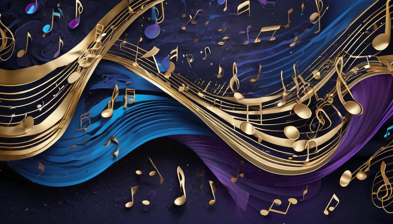 Abstract editorial illustration for a Computer Vision article: Revolutionizing Music Recognition: The Legato 2 Pipeline