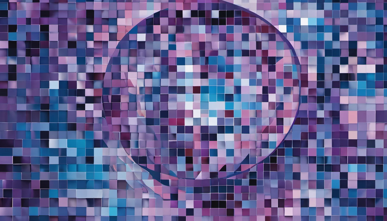Abstract editorial illustration for a Computer Vision article: Revolutionizing Visual Reasoning: The Power of Pixel-Level Segmentation